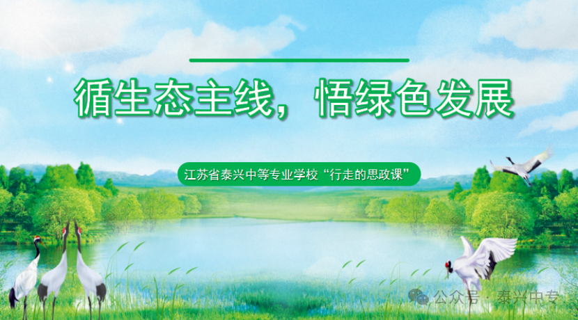循生态主线，悟绿色发展——我校管理系学子开展“行走的思政课”